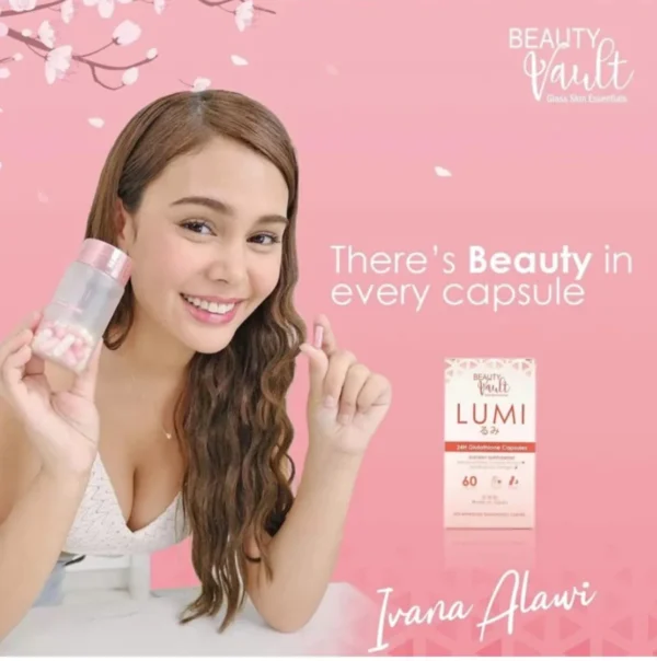 Beauty Vault Lumi 24H Glutathione 60 Capsules - Image 2