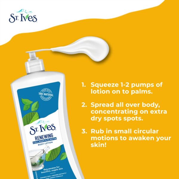 St. Ives Renewing Collagen and Elastin Body Lotion 621ml - Image 3