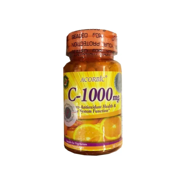 ACORBIC Vitamin C-1000Mg 30 Capsules - Image 4