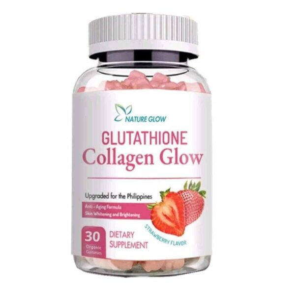 Glutathione Collagen Glow - Strawberry Flavor – 60 Gummies
