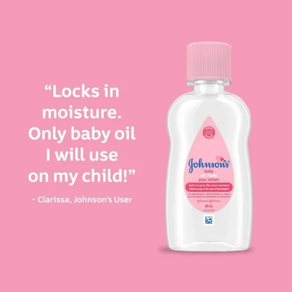 Johnsons Baby Oil 414ml - Image 2