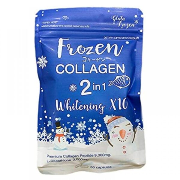Frozen Collagen 2 in 1 Whitening x 10 Skin Brightening & Anti-Aging Supplement (Thailand)
