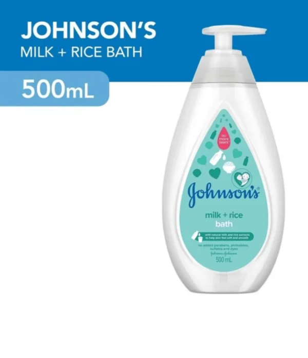 Johnson's Baby Milk +Rice Baby Bath 500ml - Image 2