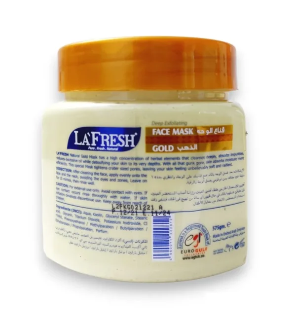 La Fresh Gold Face Mask 575g - Image 2