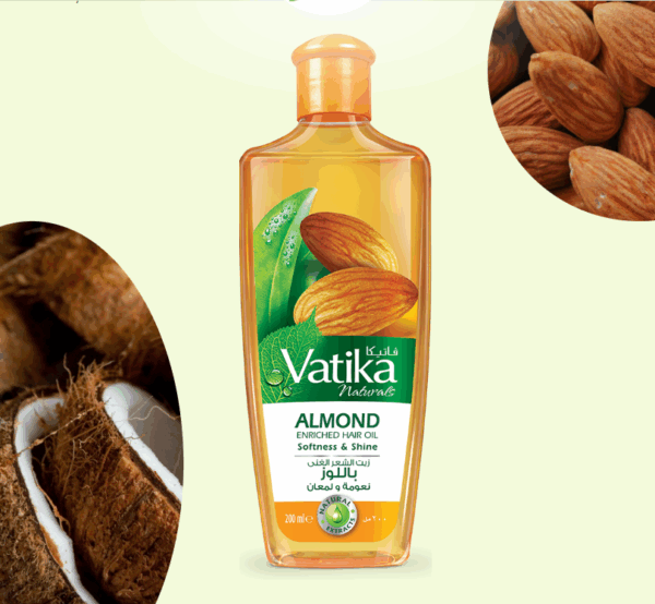 Vatika Almond Enriched Hair Oil 200ml - Image 2