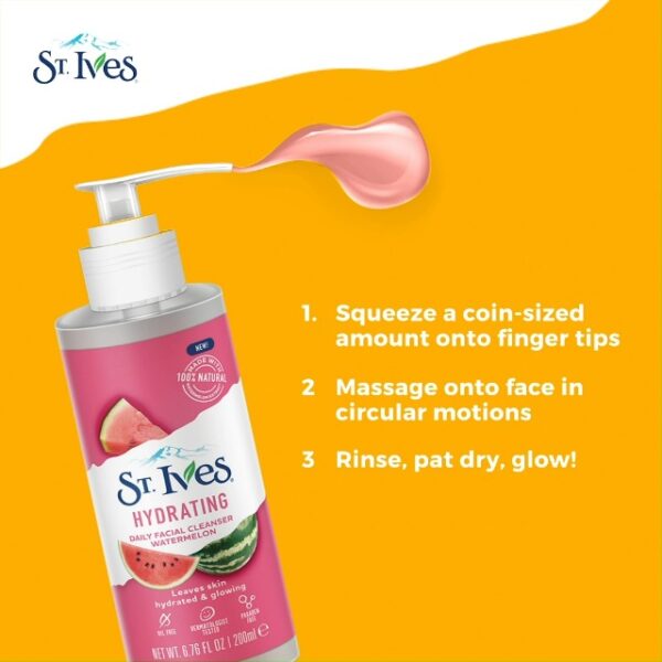 St Ives Hydrating Daily Facial Cleanser 200ml - Image 2