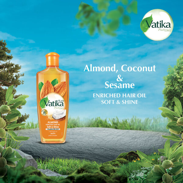 Vatika Almond Enriched Hair Oil 200ml - Image 4