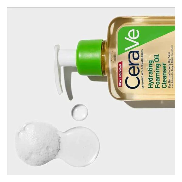 Cerave Hydrating Foaming Oil Cleanser 236ml - Image 3