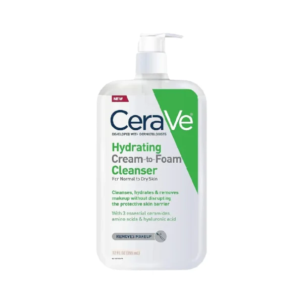 Cerave Hydrating Cream-to-Foam Cleanser 355ml