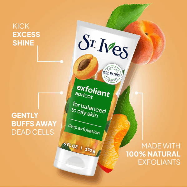 St. Ives Fresh Skin Apricot Face Scrub 170g (New) - Image 3