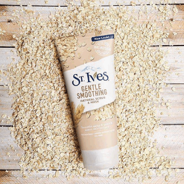 St. Ives Gentle Smoothing Oatmeal Face Scrub & Mask 170g - Image 2