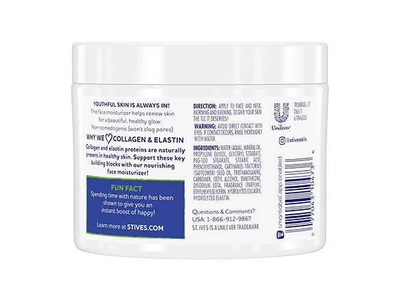 St. Ives Collagen and Elastin Moisturizer 283g - Image 4