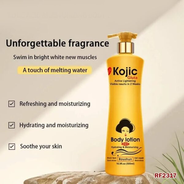 Kojic Gluta Active Lightening Visible Results in 2 Weeks Body Lotion 500ml - Image 3