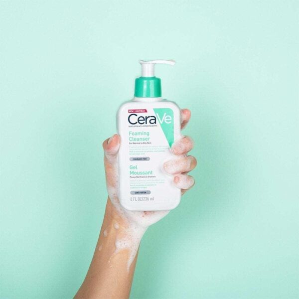 Cerave Foaming Cleanser for Normal to Oily Skin 236ml - Image 2