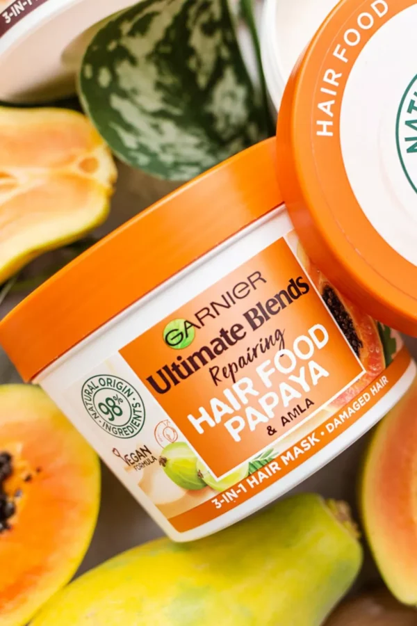 Garnier Ultimate Blends Papaya 3 in 1 Hair Mask 390ml - Image 3