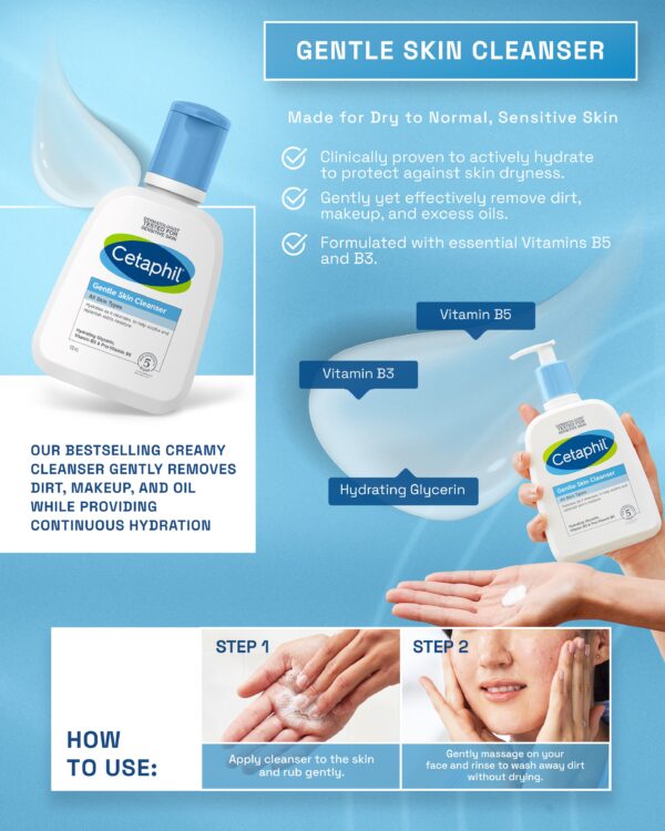 Cetaphil Gentle Skin Cleanser 118ml - Image 3