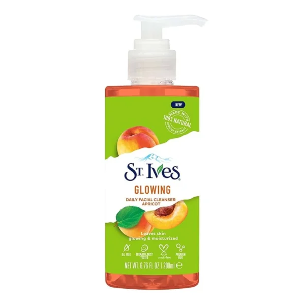 St. Ives Glowing Daily Facial Cleanser with 100% Natural Apricot Extracts 200ml