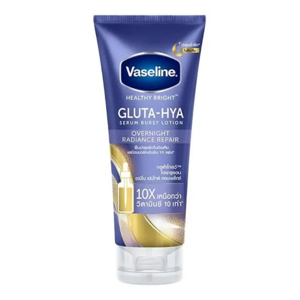Vaseline Gluta Hya Over Night Radiance Repair Serum Burst Body Lotion 300ml
