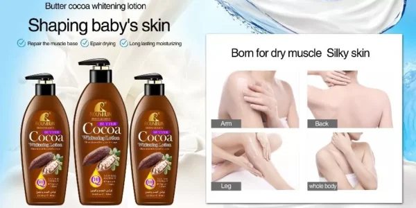Roushun Cocoa Whitening Lotion 400ml - Image 2