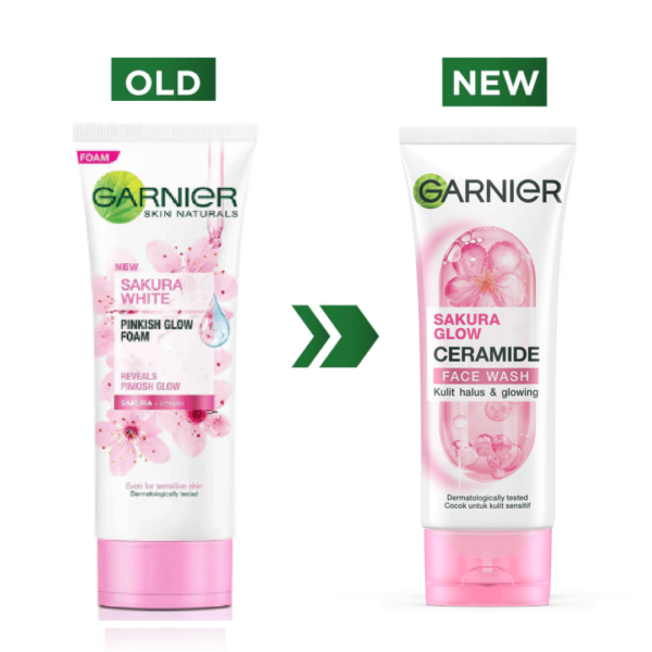 Garnier Sakura Cleansing Foam Facewash 100ML - Image 3