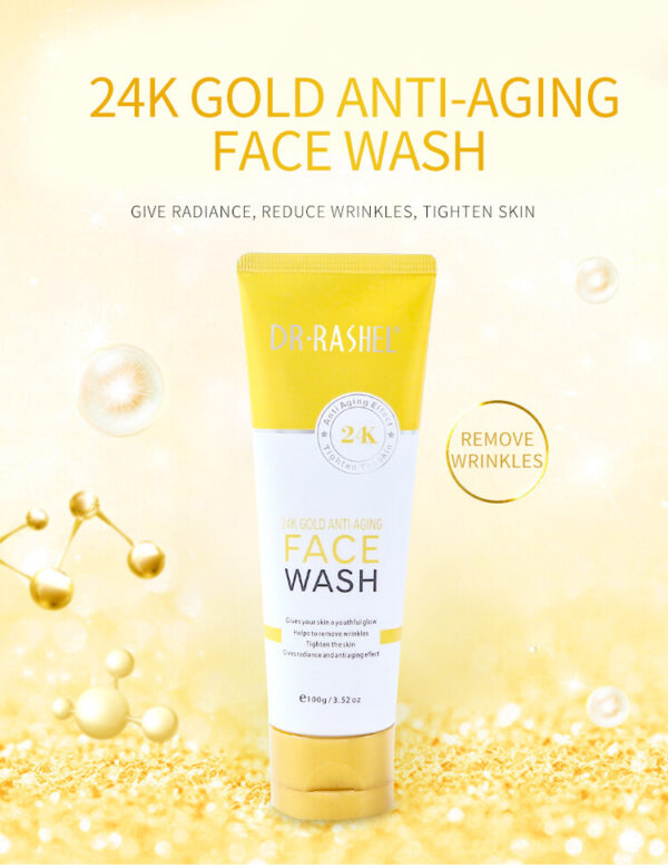 Dr. Rashel- 24K Gold Anti-Aging Face Wash 100g - Image 4
