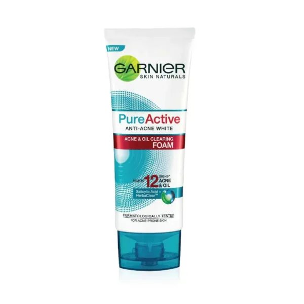 Garnier Pure Active Anti Acne White Foam - 100ml