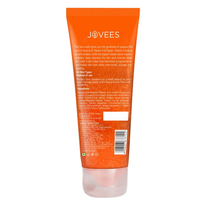 Jovees Herbal Papaya Face Wash 50ml - Image 4
