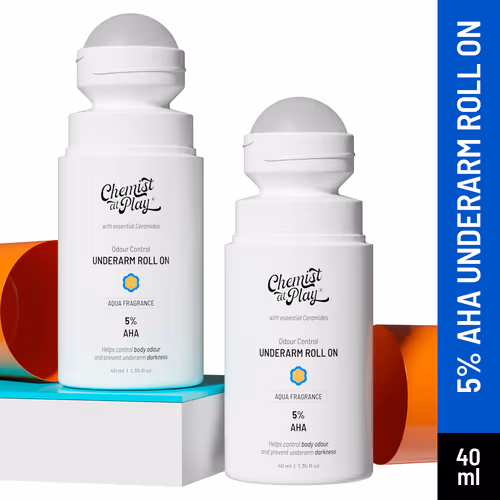 Chemist at Play UnderArm Roll-On with 5% AHA, Lactic Acid & 1% Mandelic Acid - Image 2