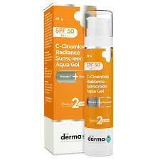 The Derma Co C-Cinamide Sunscreen SPF 50 Aqua Gel, with Vitamin C & Niacinamide, PA++++