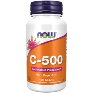 Now Vitamin C 500mg Antioxidant Protection 100 Tablets