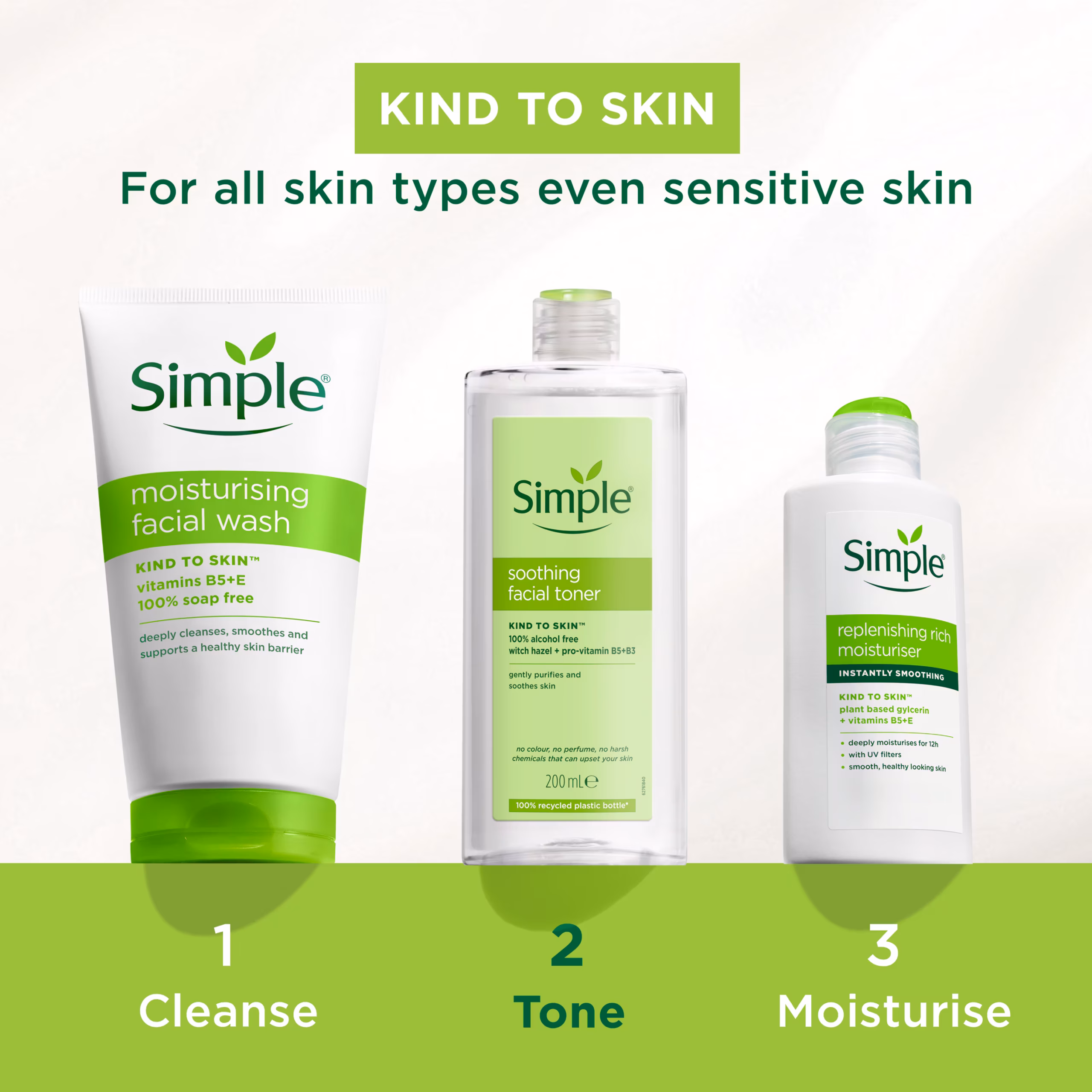 Simple Soothing Facial Toner 200ml - Image 3
