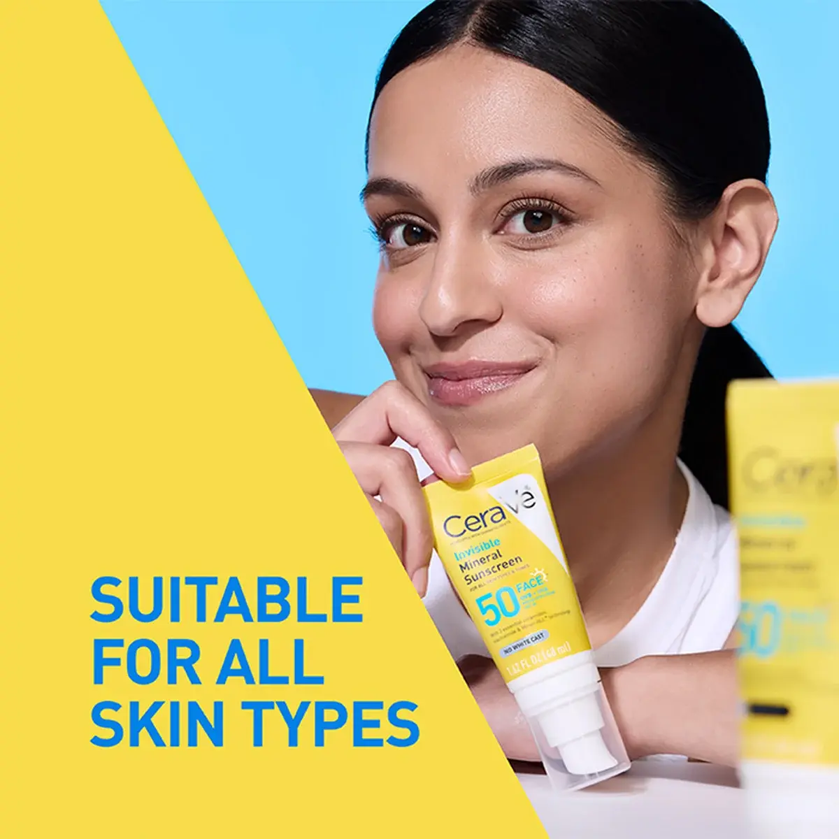 CeraVe Invisible Mineral Sunscreen SPF50 48ml - Image 2