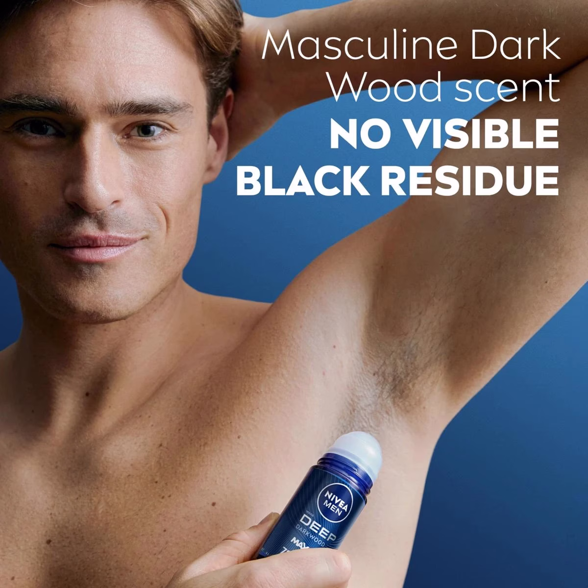 Nivea Men Deep Dark Wood Men Roll On 50ml - Image 2
