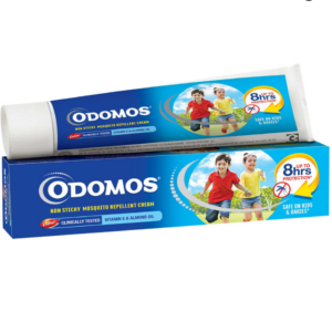 Odomos Non Sticky Mosquito Repellent Cream with Vitamin E 50g