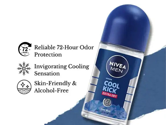 Nivea Cool Kick Extra Dry Anti Perspirant 50ml - Image 3