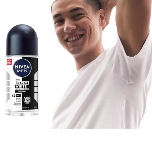 Nivea Men Invisible Black & White Original Roll-On Deodorant - 50Ml - Image 2