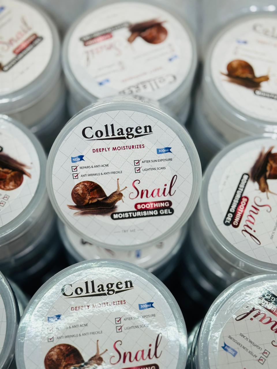 Collagen Moisturising Snail Gel 300ml - Image 3
