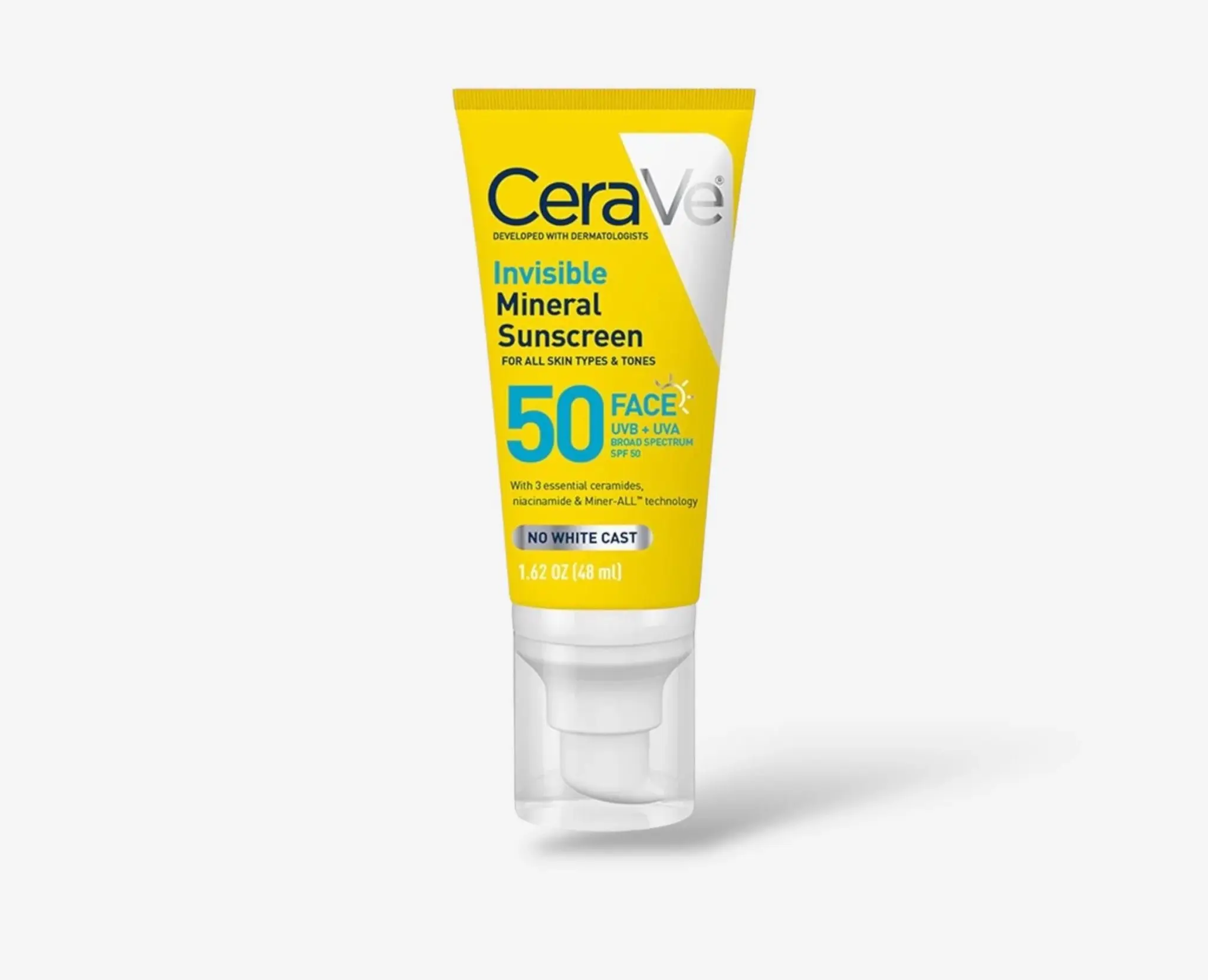 CeraVe Invisible Mineral Sunscreen SPF50 48ml