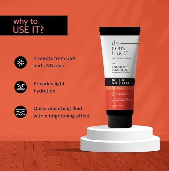 Deconstruct Brightening Fluid Sunscreen SPF 50+ 50g - Image 2