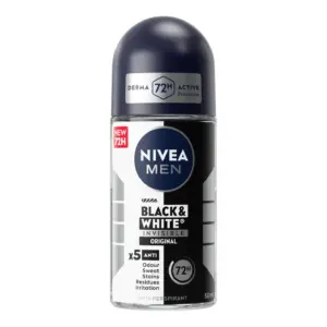Nivea Men Invisible Black & White Original Roll-On Deodorant - 50Ml