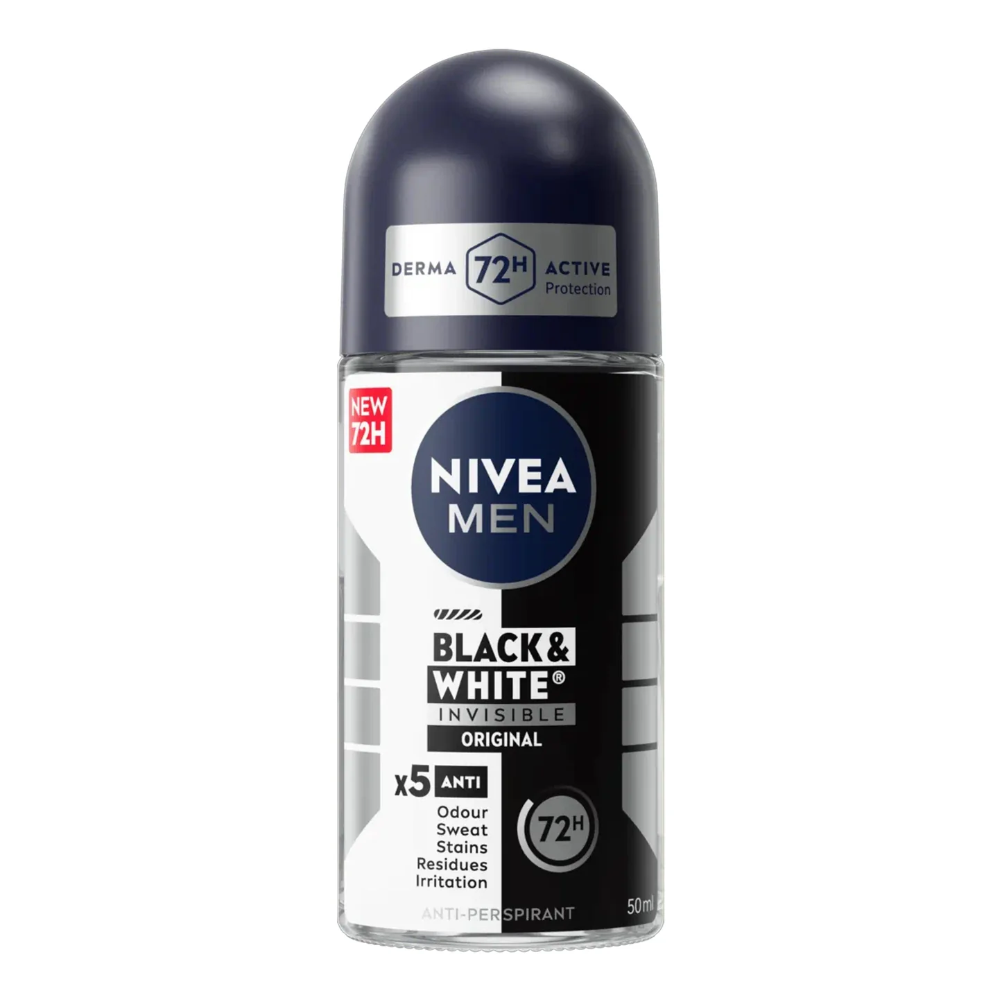 Nivea Men Invisible Black & White Original Roll-On Deodorant - 50Ml