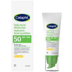 Cetaphil daily facial moisturizer hydratant facial quotidien spf 50 fps (50ml)