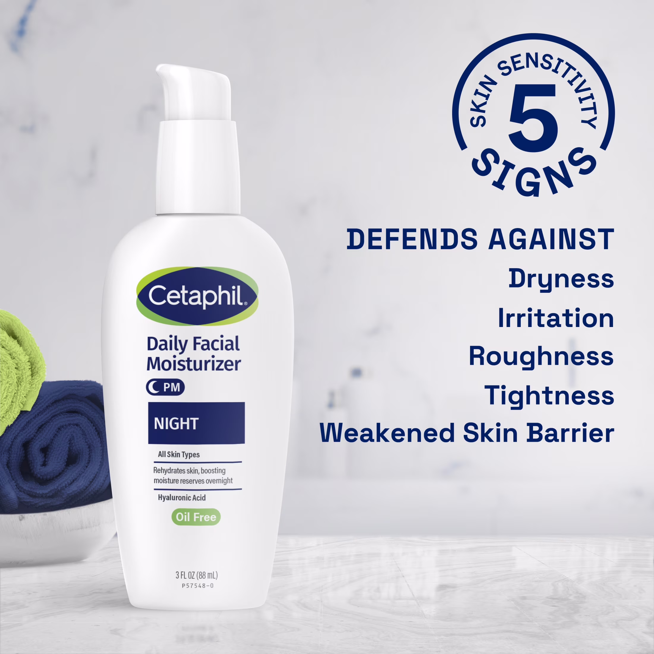Cetaphil Daily Oil-Free Facial Moisturizer (PM) 88ml - Image 2