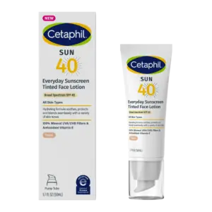 Cetaphil sun 40 everyday sunscreen tinted face lotion (50ml)