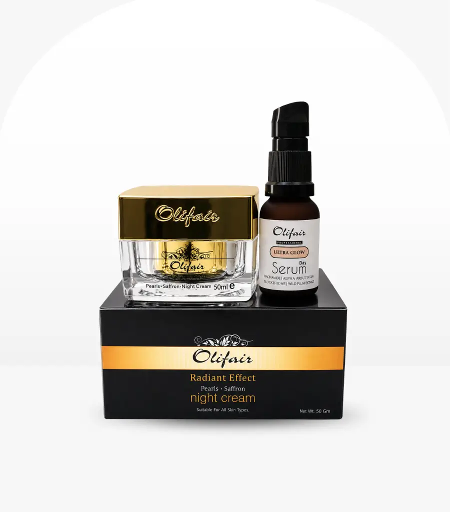 Olifair Radiant Effect Night Cream With Day Serum 50g