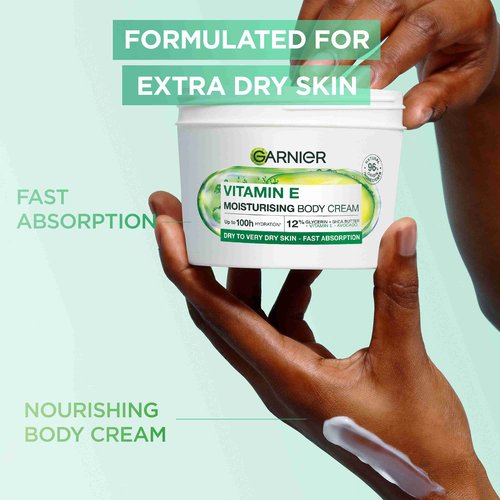 Garnier Vitamin E Moisturising Body Cream 380ml - Image 3
