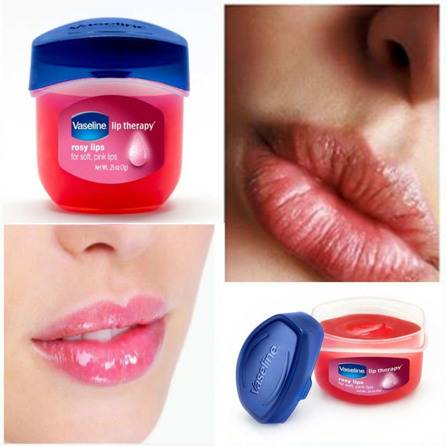 Vaseline Lip Therapy Rosy Lips For Soft , Pink Lips 7g - Image 4