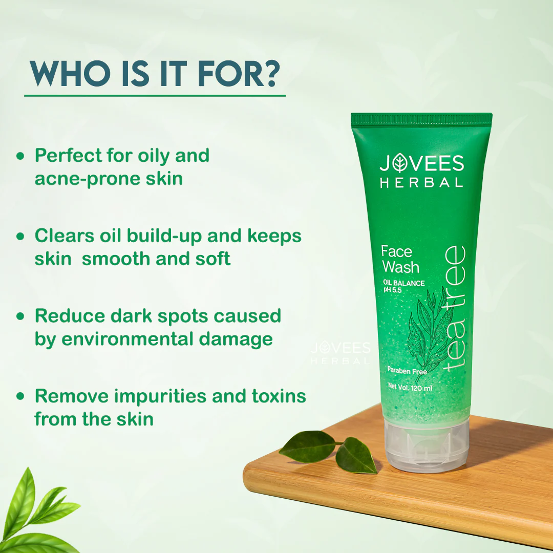 Jovees Tea Tree Oil Balance Face Wash 120ml - Image 3