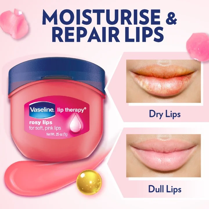 Vaseline Lip Therapy Rosy Lips For Soft , Pink Lips 7g - Image 2