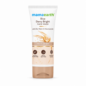 Mamaearth Rice Face Wash With Rice Water & Niacinamide for Glass Skin 100ml